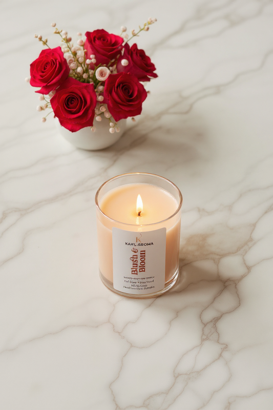 Blush & Bloom handmade coco-soy candle gift idea for home or loved ones