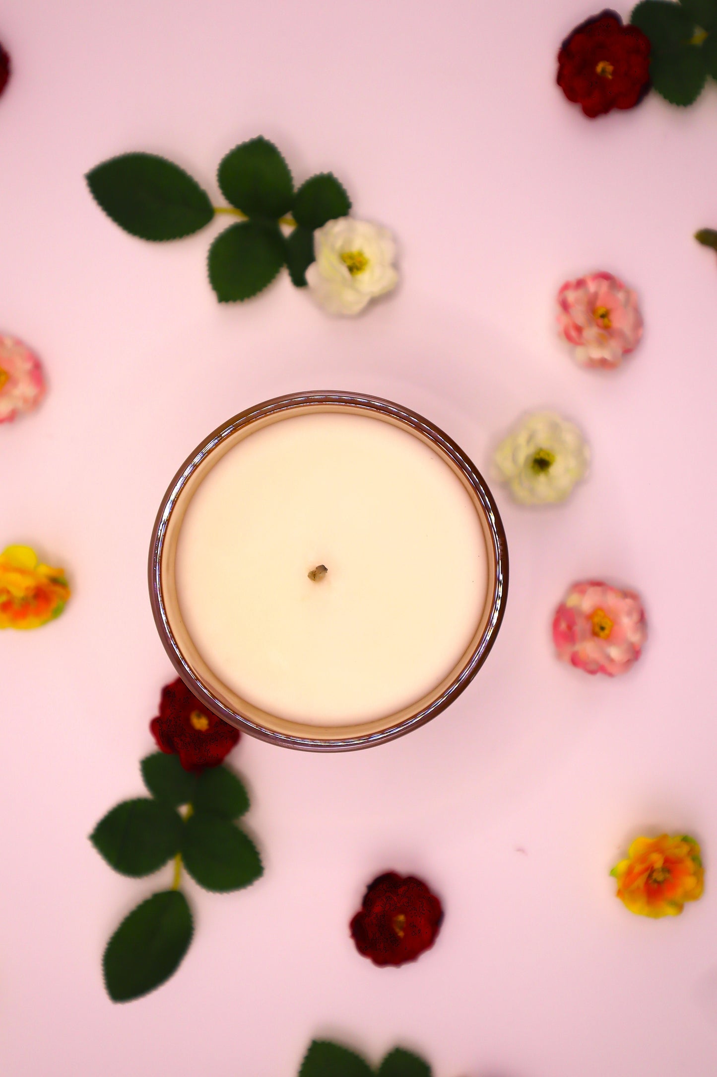Blush & Bloom handmade coco-soy scented candle 220g with cotton wick