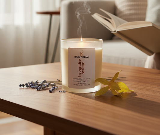 Lavender Serene handmade coco-soy candle gift idea for home or loved ones